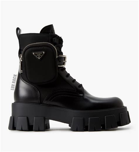 prada leather lug-sole booties|ladies prada ankle boots.